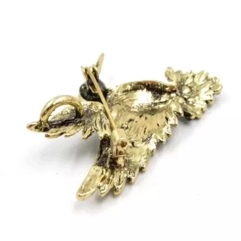 Humming Bird hot crystal cloth Brooch - Picture 2 of 3